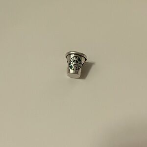 Silver Coffee Cup Charm
